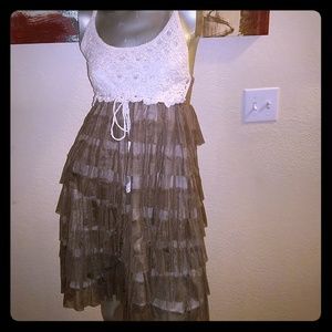 Boho crochet sun dress